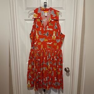 Bernie Dexter Mari Dress in Best Friend Dog Print